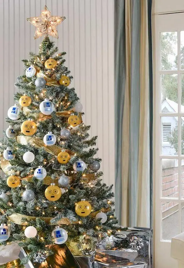 enfeites diferentes para árvore de natal Foto Pinterest