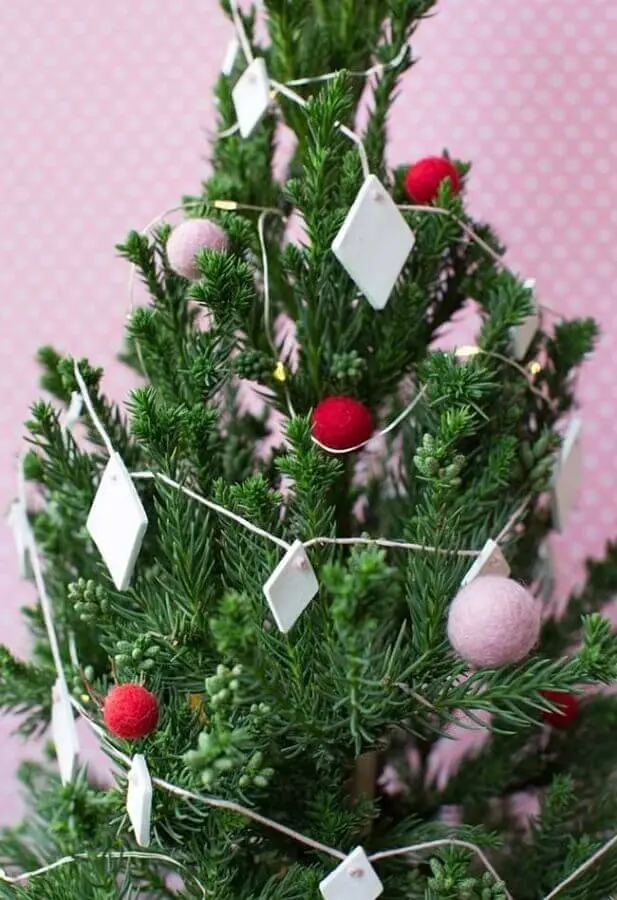 enfeites para árvore de natal simples Foto OBSiGeN
