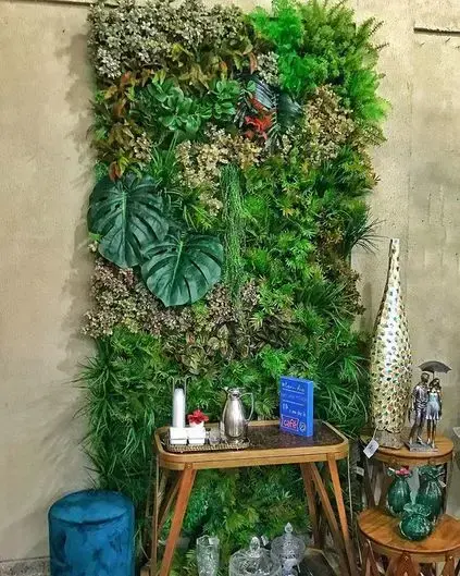 muro inglês - muro com diferentes plantas 