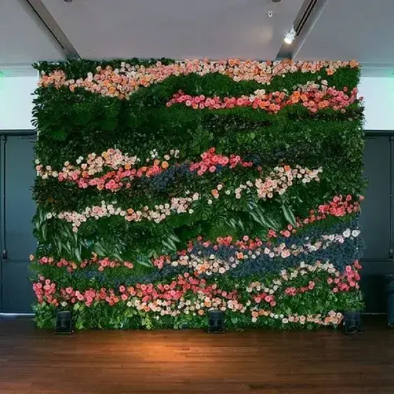 muro inglês - muro inglês com flores 