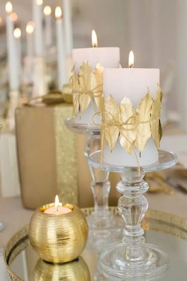 velas personalizadas para decoração de réveillon Foto Jihan Shanum