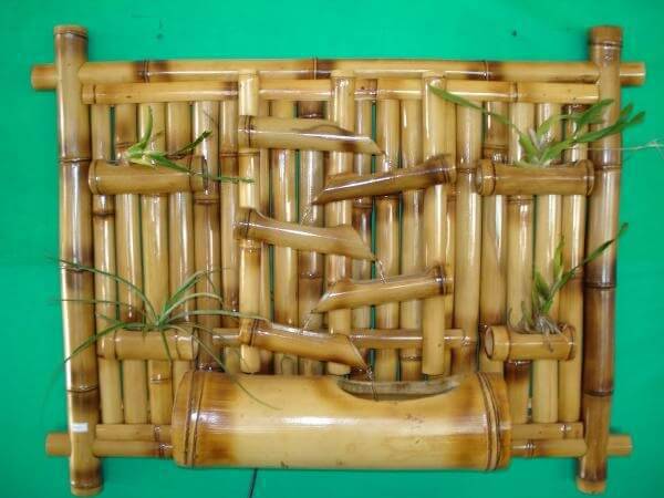 Artesanato com bambu para plantas