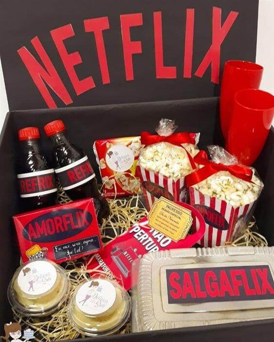 Festa na caixa para quem ama Netflix. Fonte: Artesanato Passo a Passo