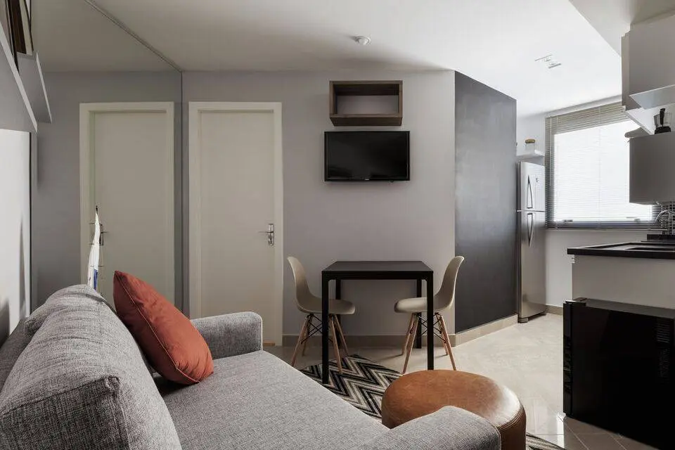 cadeira eames - sala de estar moderna e contemporânea 