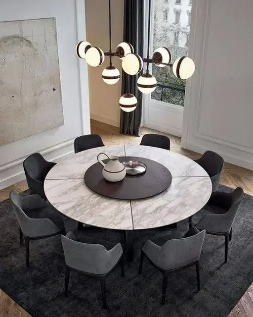 mesa de mármore - mesa circular de mármore 