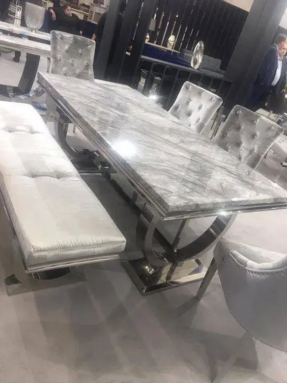 mesa de mármore - mesa retangular de mármore 