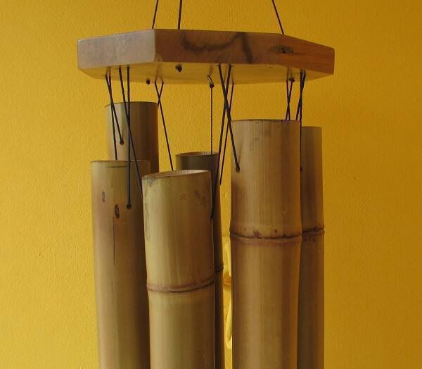 Artesanato bambu como fazer um sino de vento
