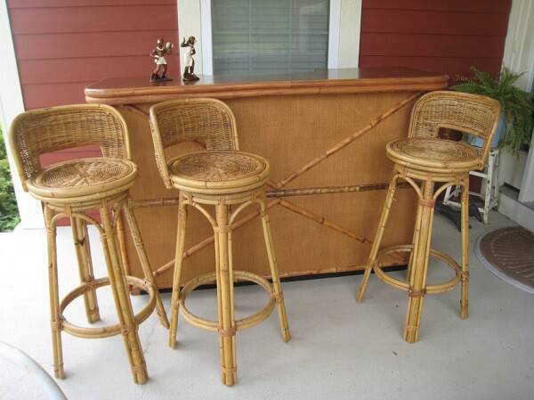 O artesanato com bambu pode servir de matéria-prima para a confecção de cadeiras
