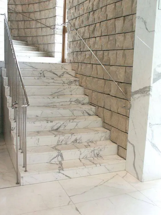Escada de mármore - escada de mármore grande 