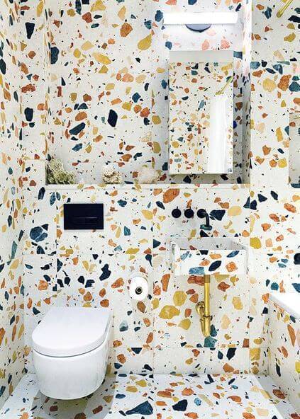 marmorite - banheiro moderno de marmorite 