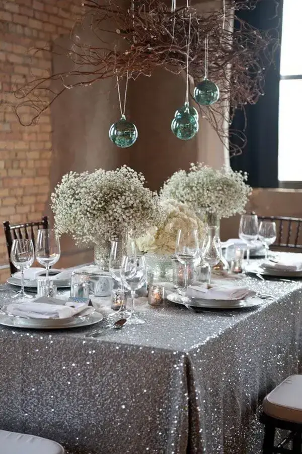 delicate decoration for simple silver wedding anniversary Photo House and Party