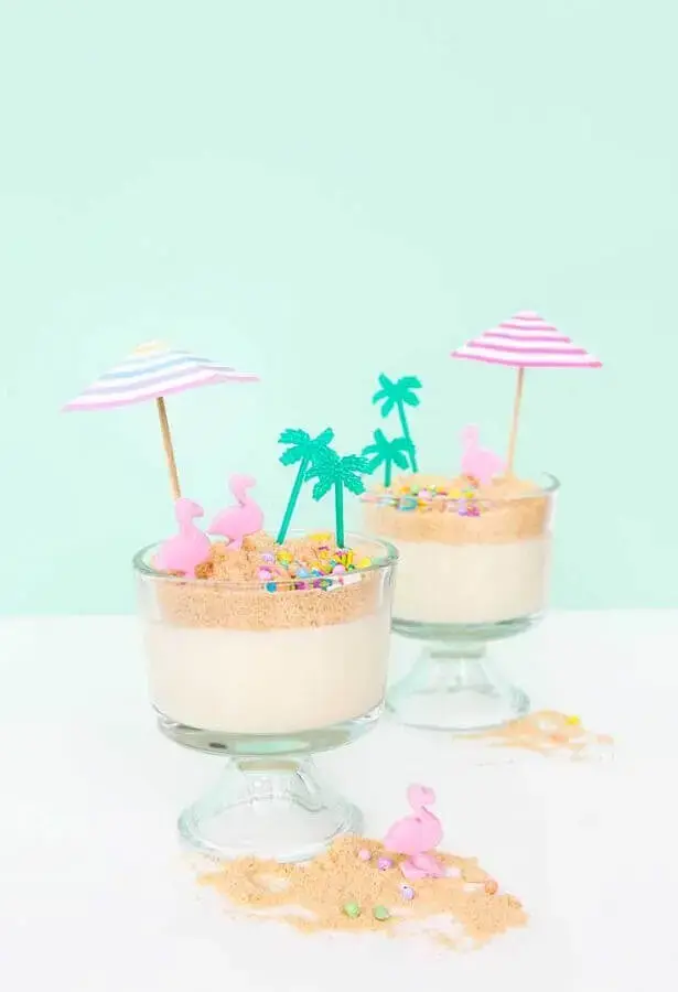 sweets decorated in bowls for party theme flamingo Photo Ideas Decor