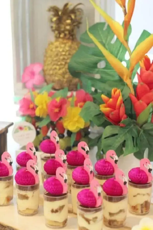 tropical flamingo party candies Photo Mama Plugada