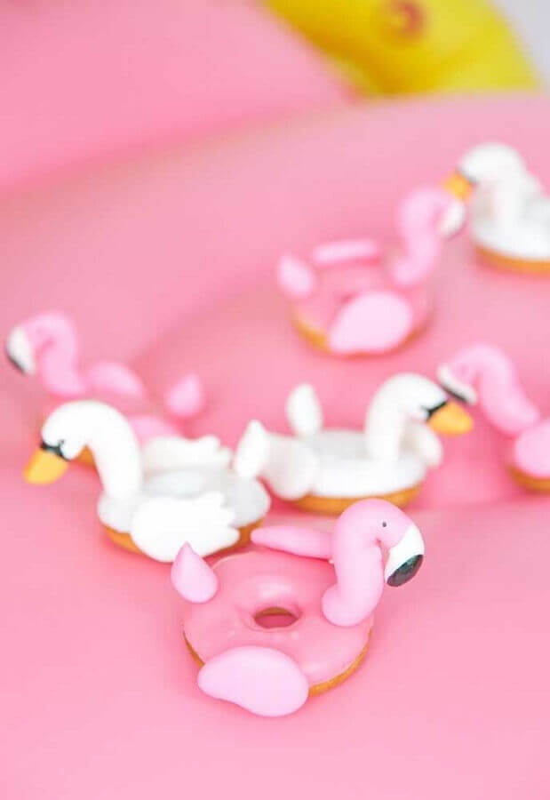 ideias e doces para festa flamingo Foto Pinterest