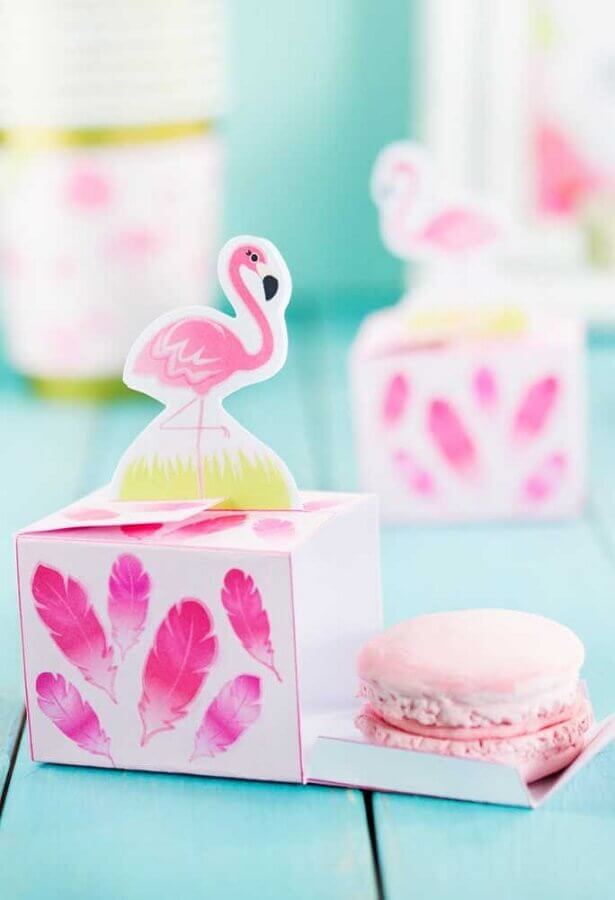 lembrancinha para festa flamingo Foto Pinterest