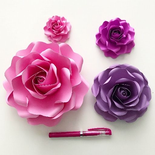 rosas de papel - rosas coloridas de cartolina 