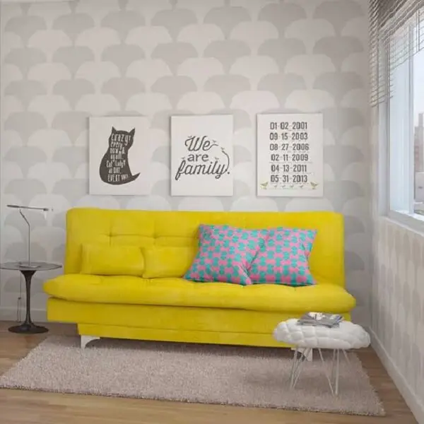 Otimize os espaços da casa utilizando um modelo de sofá cama versátil 3 lugares
