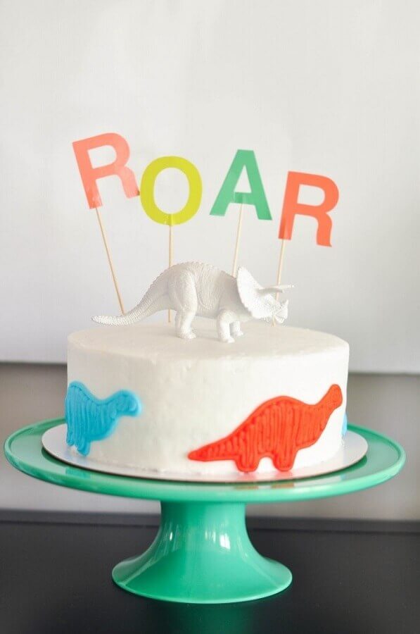bolo para festa dinossauro baby Foto 100 Layer Cake