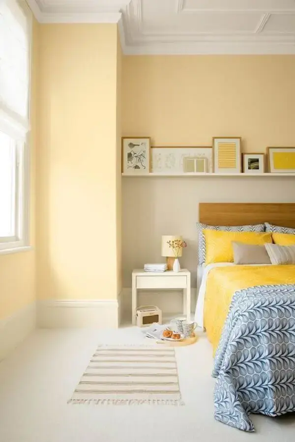 decoração clean para quarto amarelo e branco Foto A Casa Perfeita