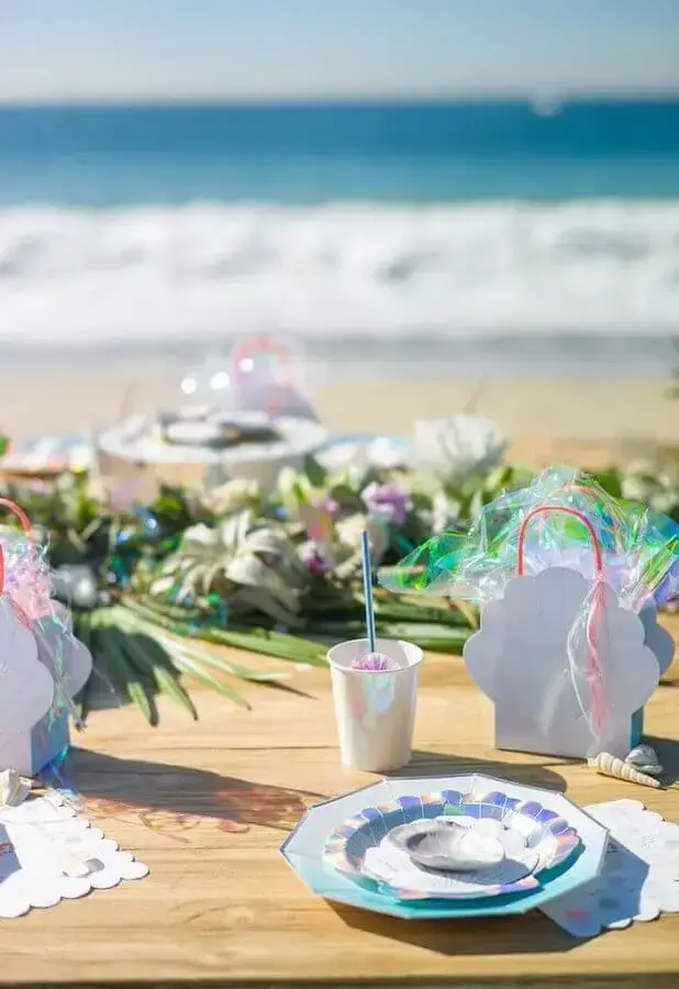 decoration mermaid party at the beach Photo Papo Glamour