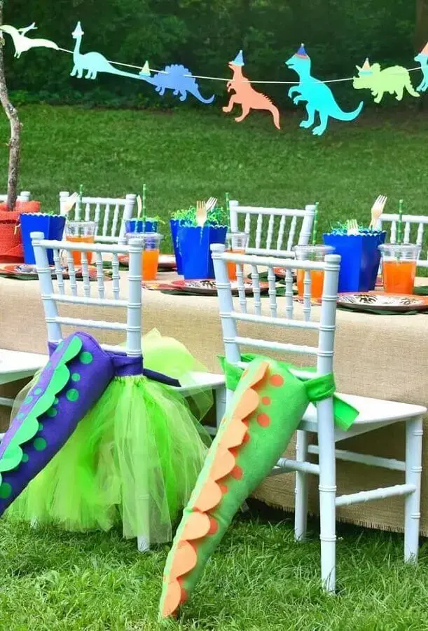 decoração para festa dinossauro baby ao ar livre 