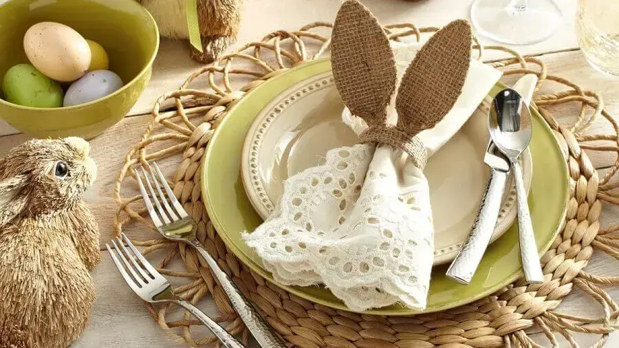 rustic decoration for Easter table
