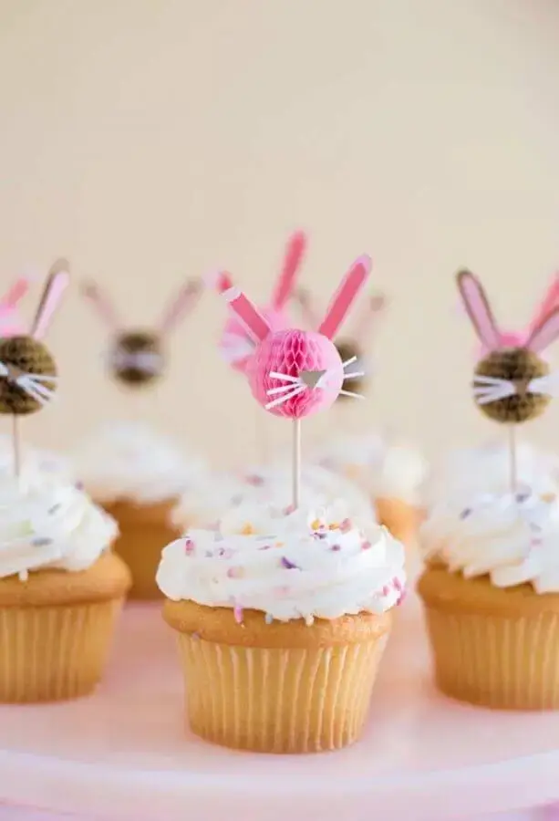 enfeites de páscoa para decoração de cupcakes Foto Pinterest