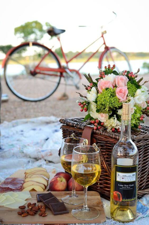 Ideias para dia dos namorados romântico estilo picnic
