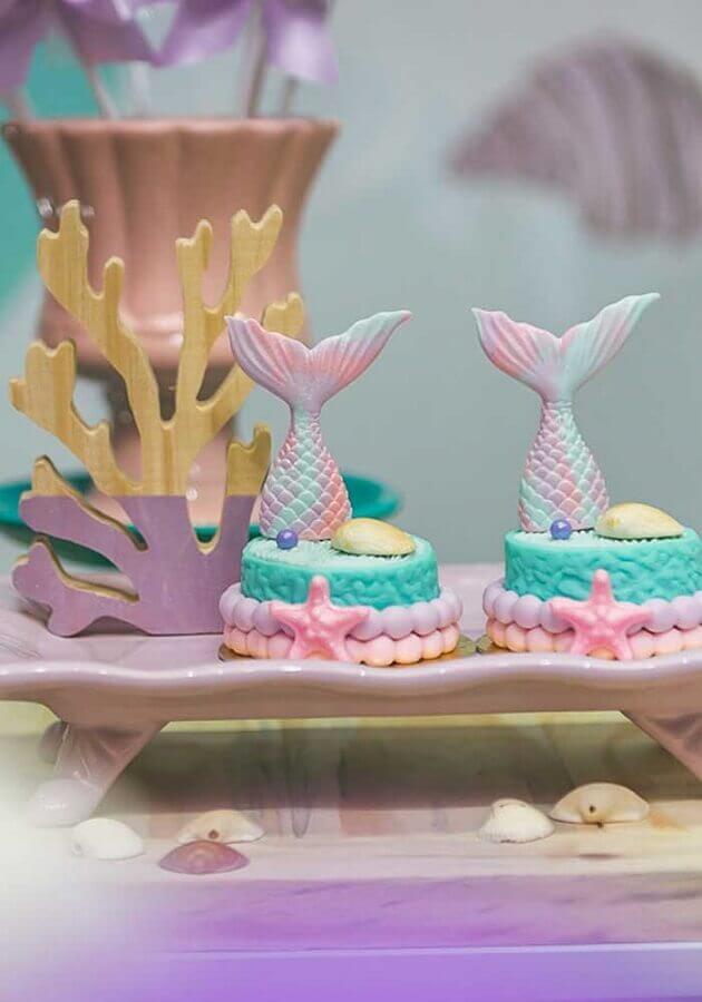 lindos doces decorados para festa sereia Foto Cake Ideas