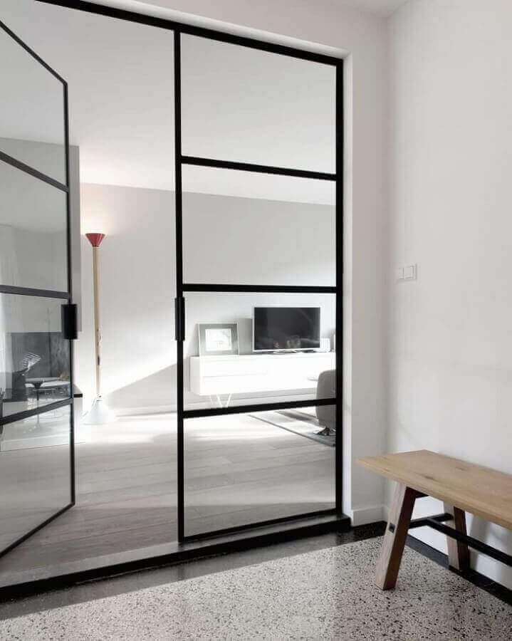 modelo minimalista de porta para sala de entrada Foto Atelier Perspective