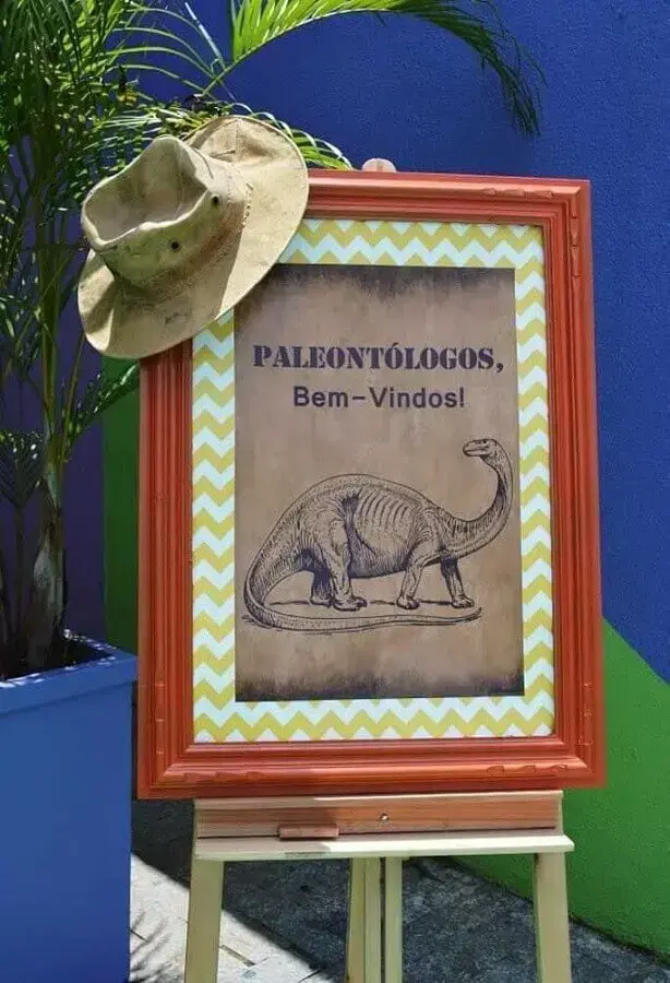 dinosaur party decoration plaque Foto Dale Detalles