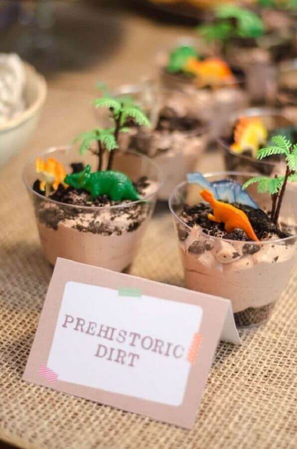 potinhos de doces personalizados para festa dinossauro Foto Feito por Dinda