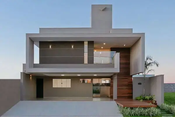 Casa contemporânea fachada minimalista