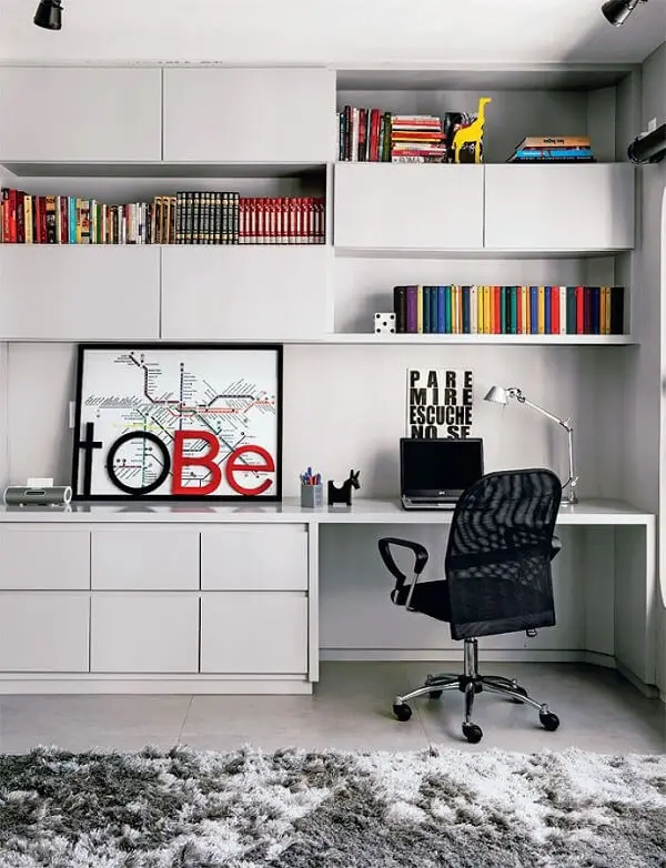 Móveis para escritório com estante armário