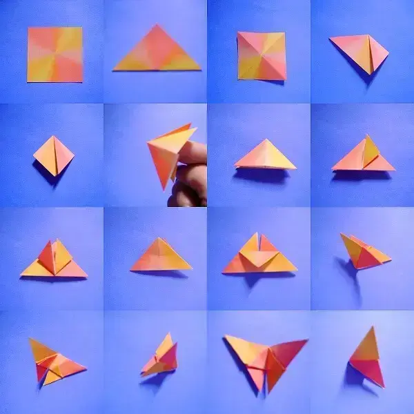 Origami fácil borboleta passo a passo