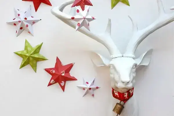 Origami fácil na decoração de natal 