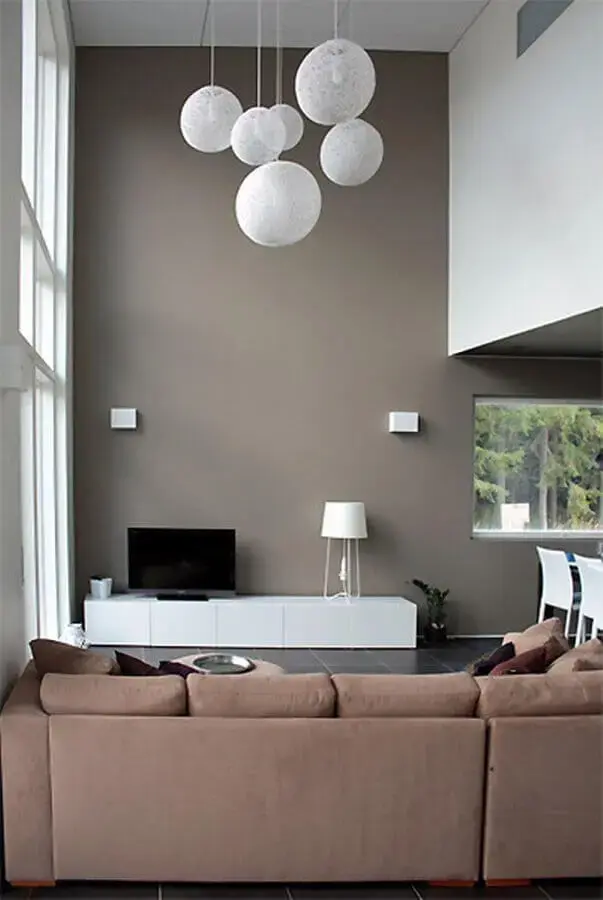 decoração para sala minimalista e moderna Foto Avico