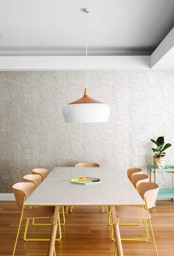papel de parede para sala de jantar moderna Foto Pinterest