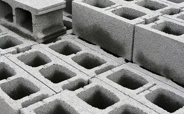 O bloco de cimento é um tipo de material de construção