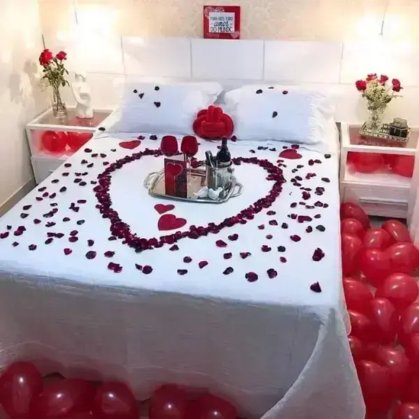 Dê uma volta à decoração do quarto para o São Valentim