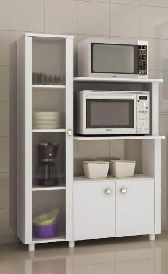 armário multiuso cozinha com nichos para eletrodomésticos Foto Pinterest