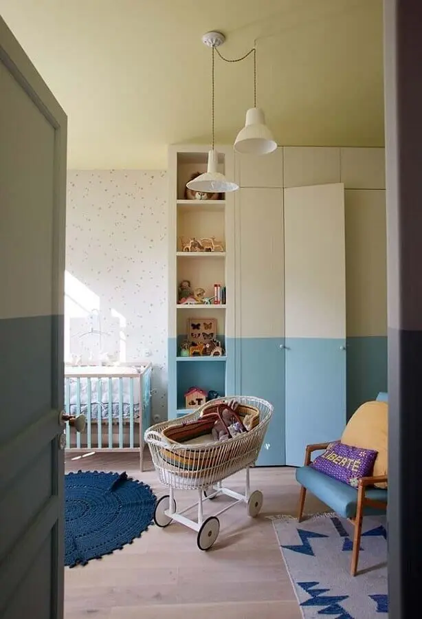 armário para quarto de bebê planejado simples Foto Pinterest