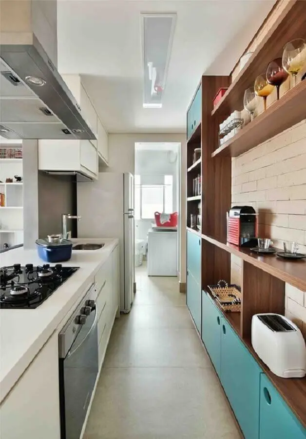armários planejados para decoração de cozinha completa pequena Foto Casa e Jardim