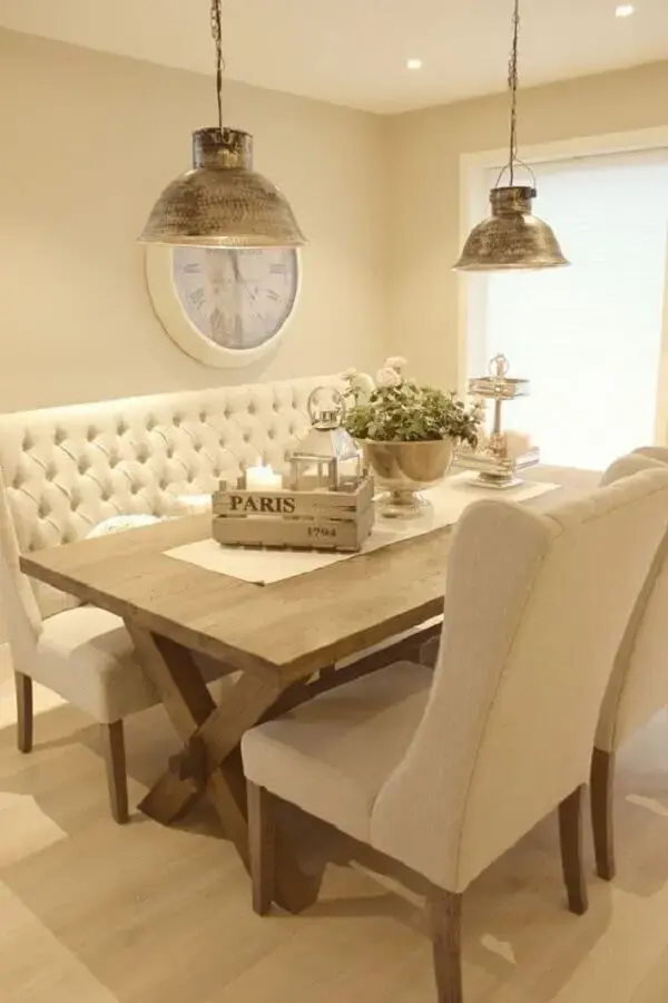 decoração sala de jantar cor creme claro Foto Interior Design Styles