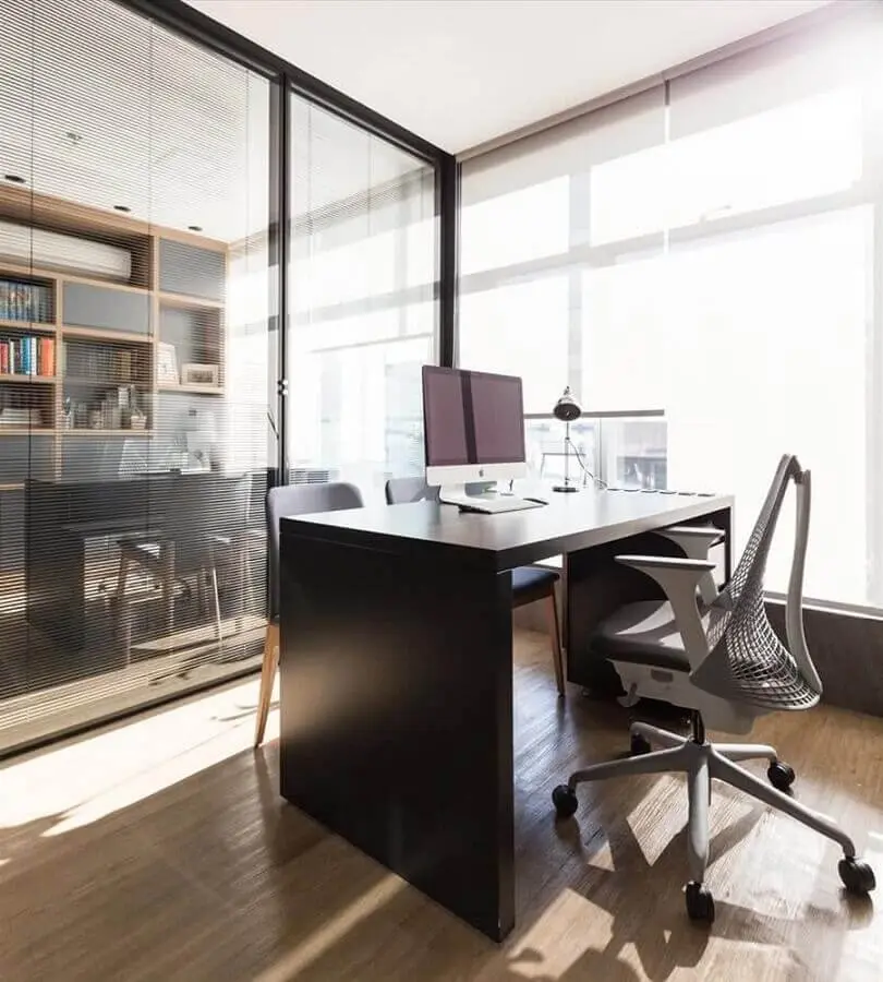 design moderno de cadeira de escritório confortável com rodinhas Foto Pinterest