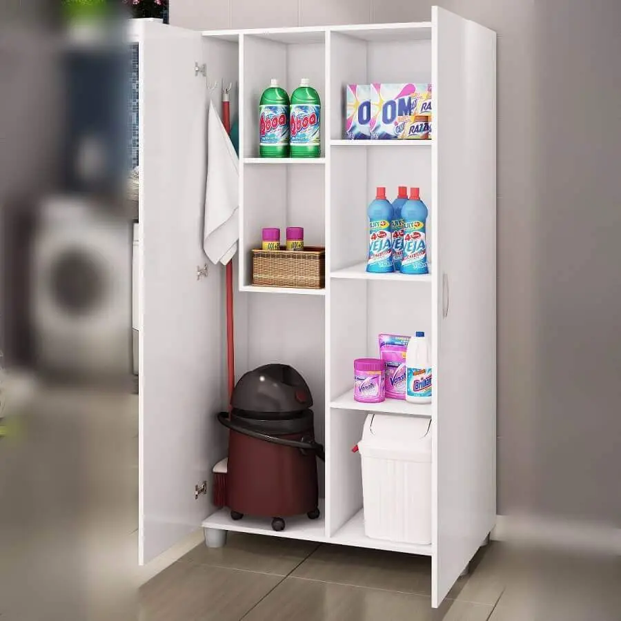 modelo simples de armário multiuso lavanderia com 2 portas Foto Pinterest