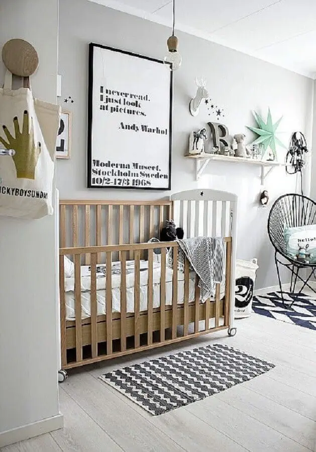 tapete de crochê para quarto de bebê moderno Foto Just Real Moms
