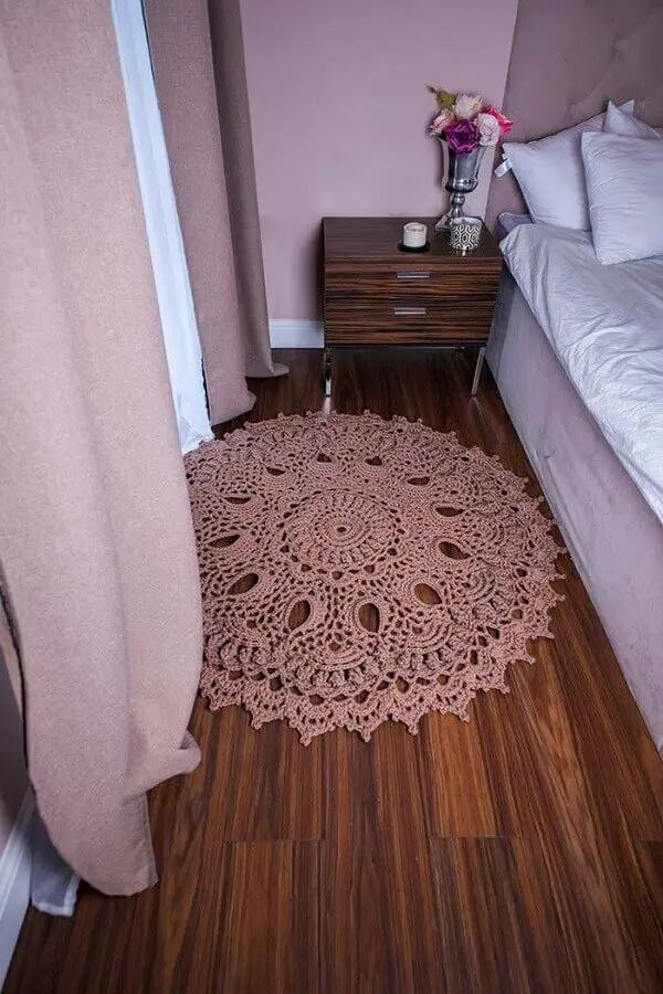 tapete de crochê para quarto simples Foto Revista Artesanato