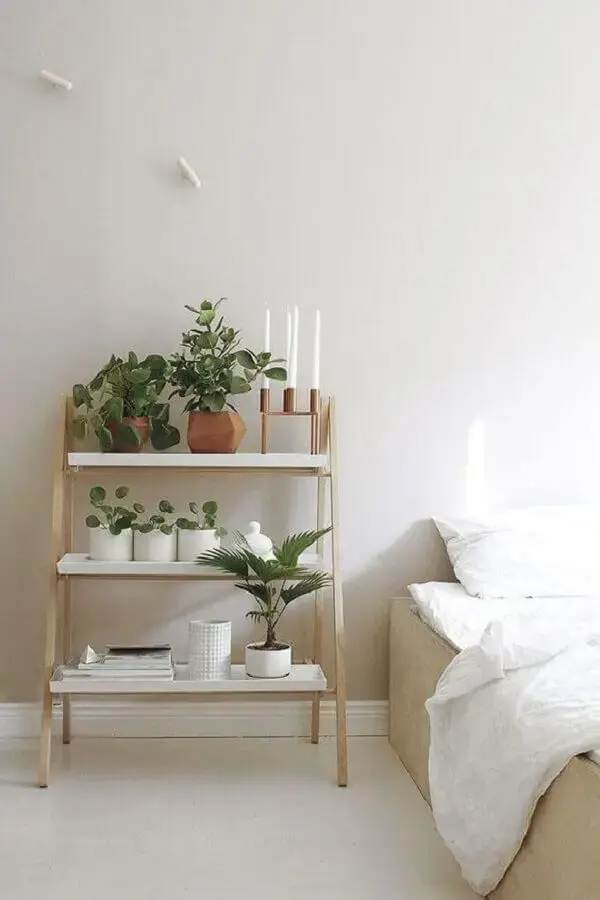 decoração com plantas para quarto minimalista Foto Pinterest