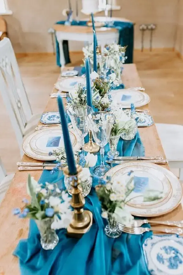 rustic blue wedding decoration Photo Whimsical Wonderland Weddings